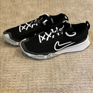 Nike Black and White Turf Shoes